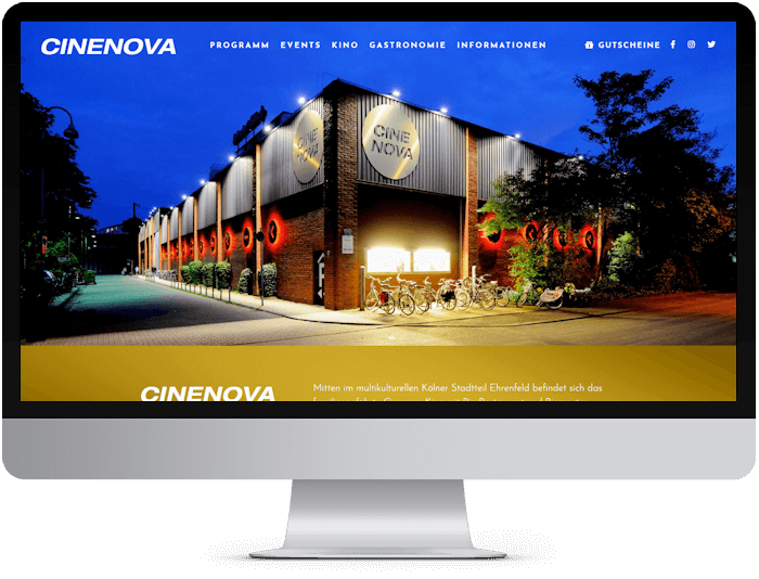 cinenova web development